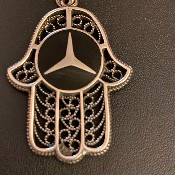 Hands Sterling Silver Key Chain - Picture 3 of 7